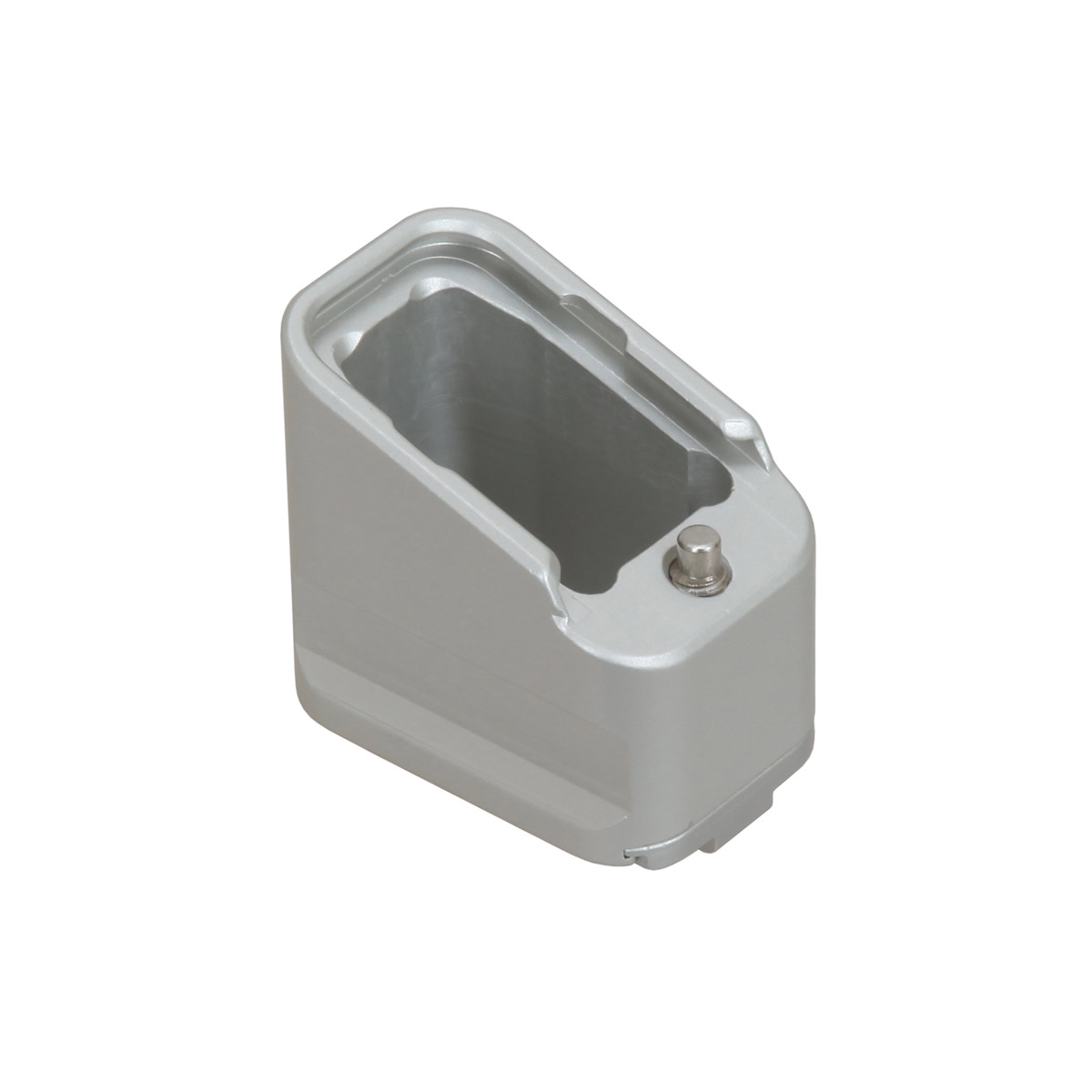 PAD +5 SATIN SILVER FOR GLOCK 9mm MAGAZINE