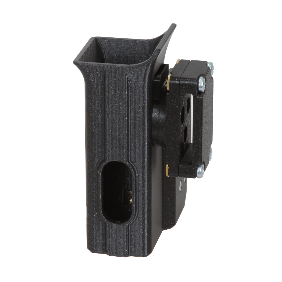 LONG MAGAZINE HOLDER BLACK WITH MAGNET, LEFT POS.