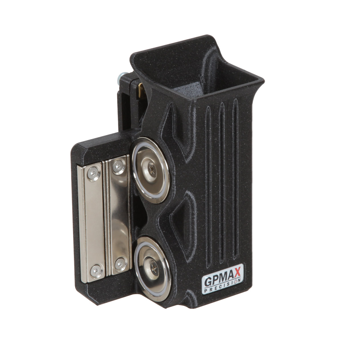 LONG MAGAZINE HOLDER BLACK WITH MAGNET, LEFT POS.